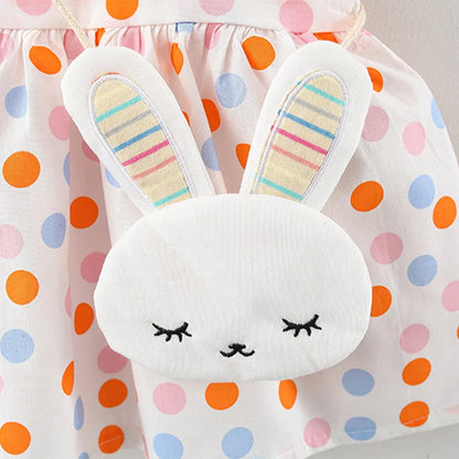 Lullaby tiny polka dot Cotton dress - 2 Pcs