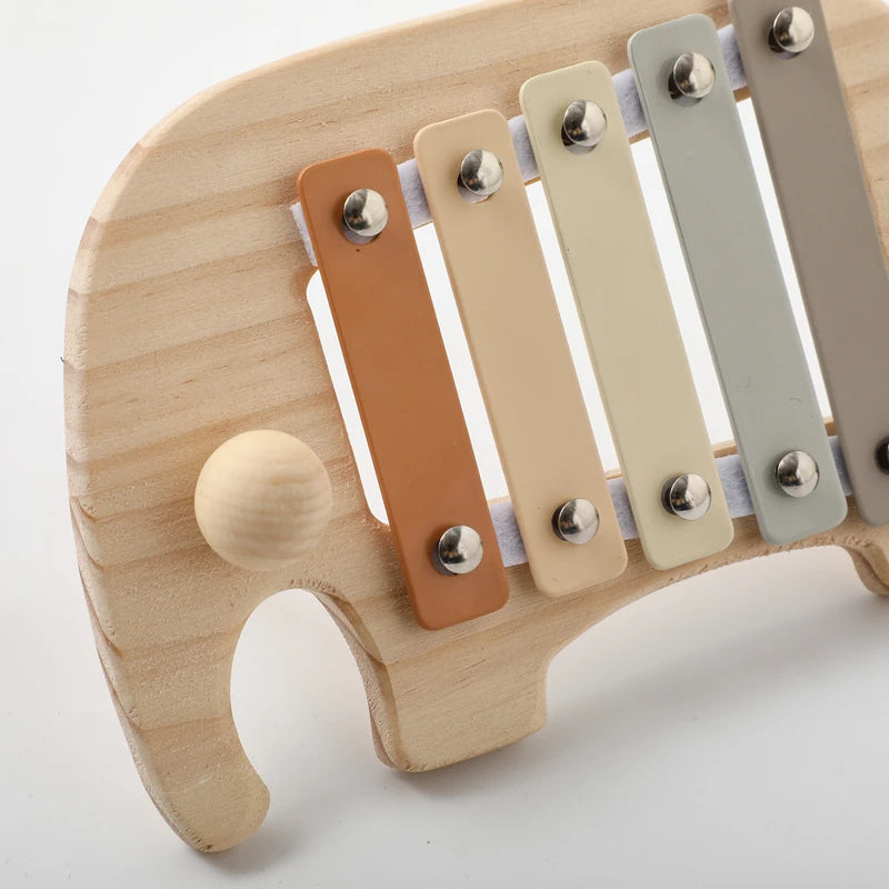 Wooden Musical Instrument Toy – Xylophone, Beads & Drum
