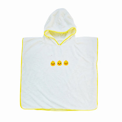 Hooded Bath Towel Cloak – Soft Coral Fleece