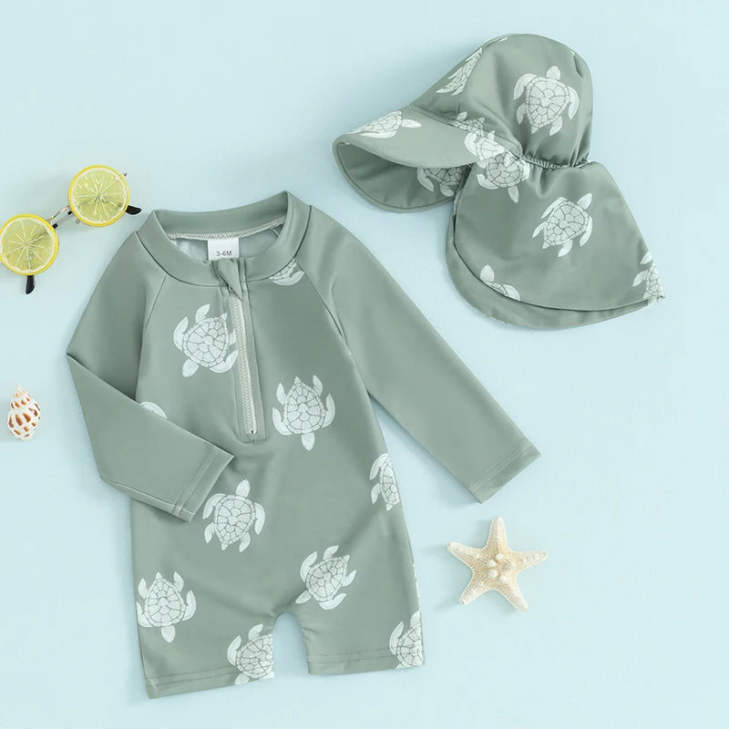 Lullaby Swimsuit with Swim Cap