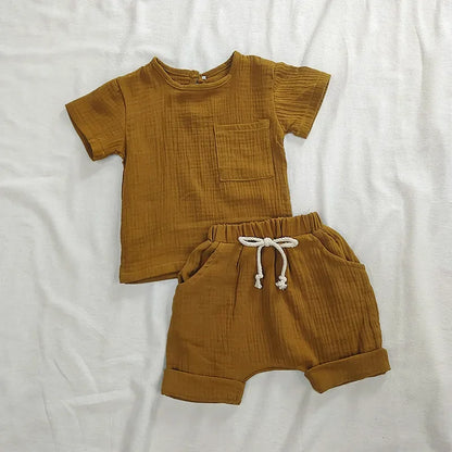 Lullaby Cotton Baby Set – Short Sleeve 2 Pcs