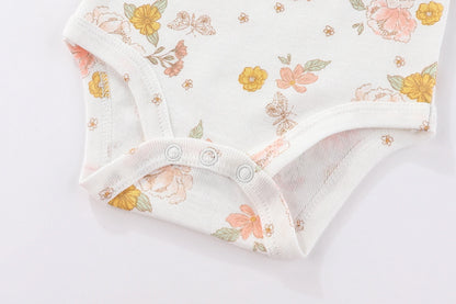Lullaby Cotton Cute Baby Bodysuit - 5 Piece Set