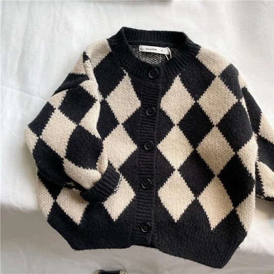 Cotton, Cashmere Geometric Sweater – Autumn Collection