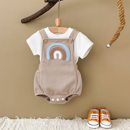 Lullaby Patchwork Baby Set – Short Sleeve 2-Piece