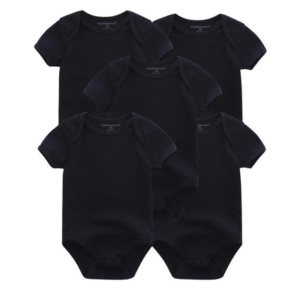 Lullaby 5-Piece Cotton Baby Bodysuit Set