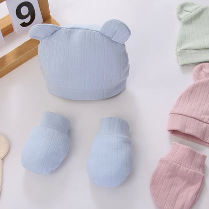 Unisex Baby Knit Cap – Set