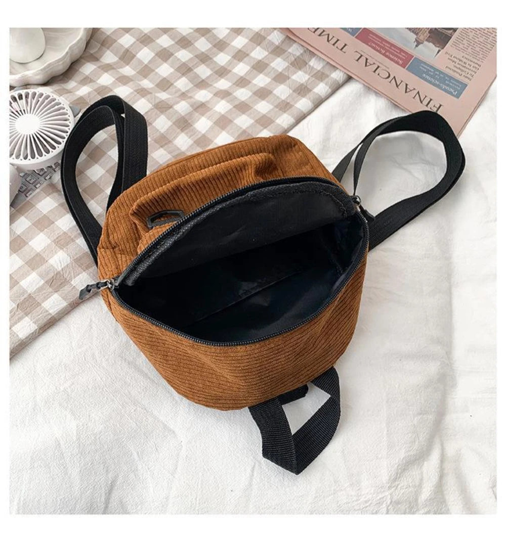 Mini Corduroy Backpack – Unisex