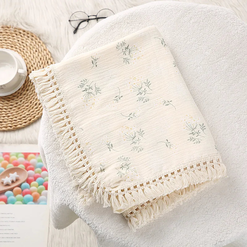 Lullaby Muslin Cotton Baby Blanket
