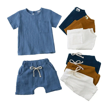Lullaby Cotton Baby Set – Short Sleeve 2 Pcs