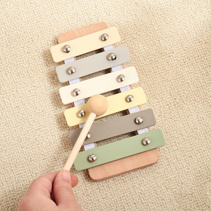 Wooden Musical Instrument Toy – Xylophone, Beads & Drum