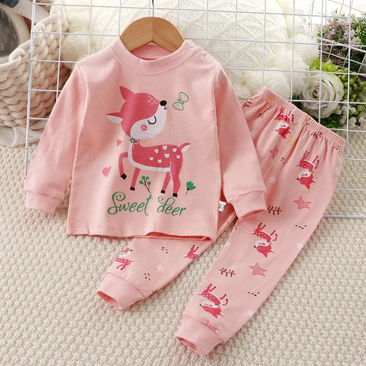 Cotton Animal Pajamas – Autumn Sleepwear