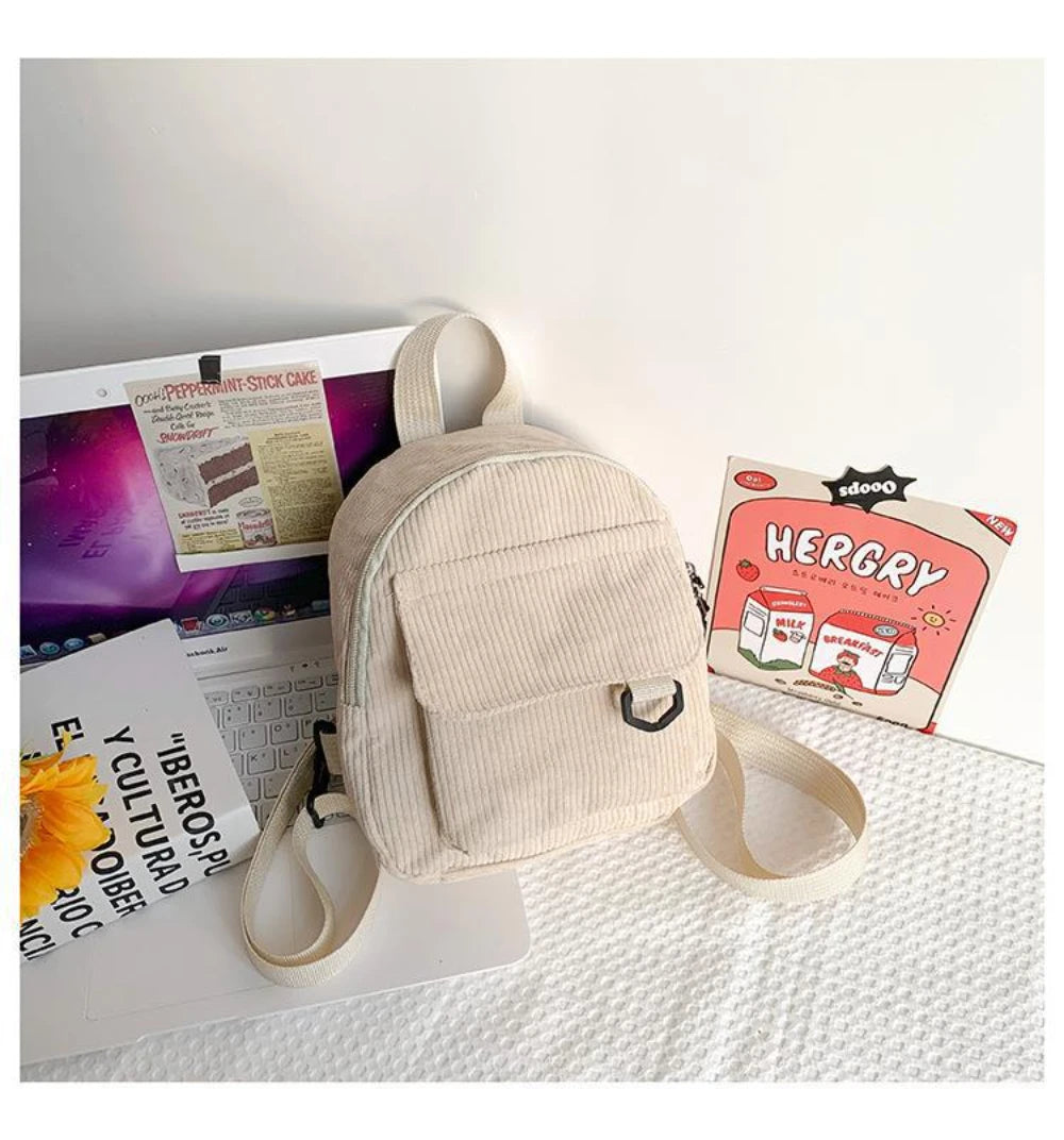 Mini Corduroy Backpack – Unisex