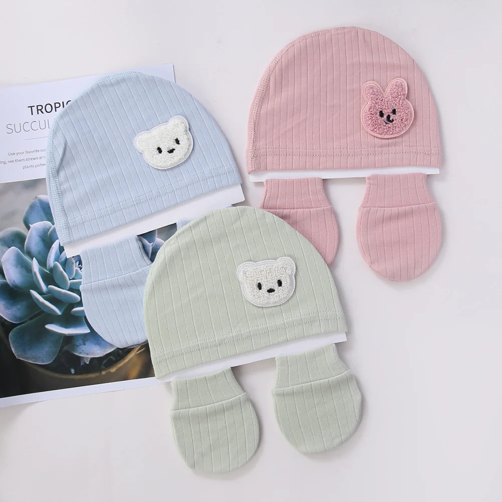 Unisex Baby Knit Cap – Set
