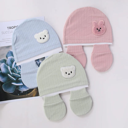 Unisex Baby Knit Cap – Set