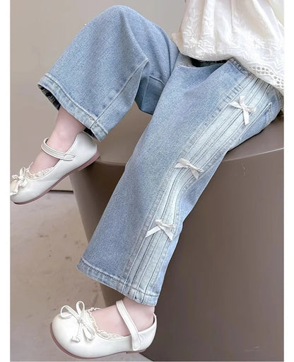 Loose Bow Jeans