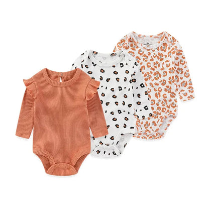 Lullaby Cotton Baby Bodysuit Pack – 3 Pcs
