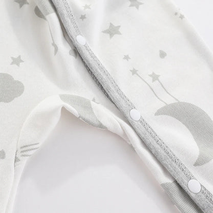 Lullaby Striped Cotton Baby Romper – Full-Sleeve Unisex Bodysuit