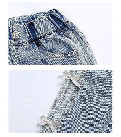 Loose Bow Jeans