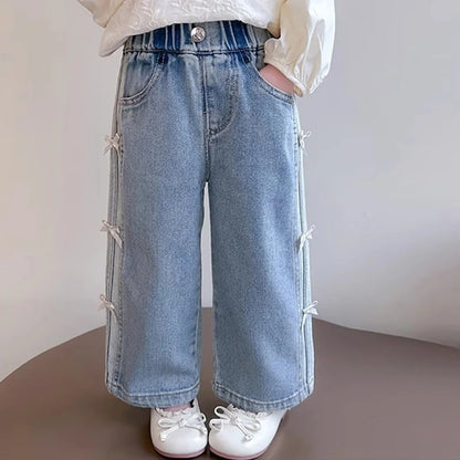 Loose Bow Jeans