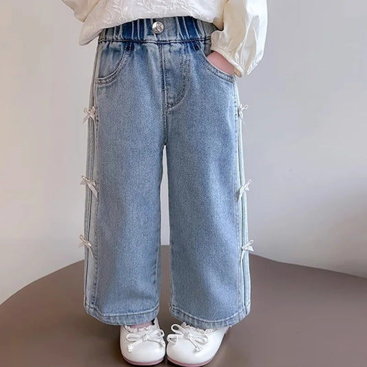 Loose Bow Jeans