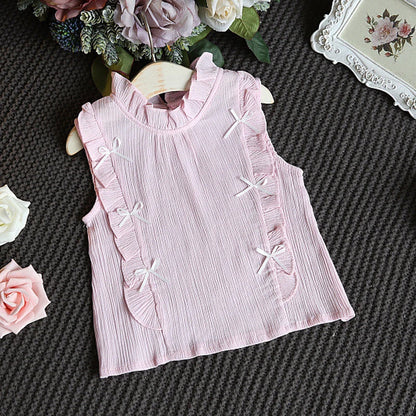 Cotton Butterfly Sleeve Baby Set - 2Pcs