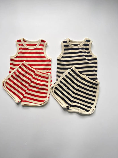 Lullaby Striped Cotton Baby Set