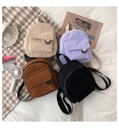 Mini Corduroy Backpack – Unisex