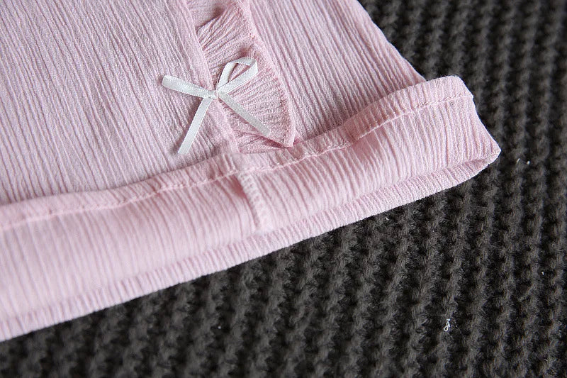Cotton Butterfly Sleeve Baby Set - 2Pcs