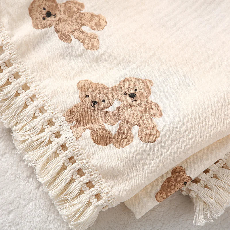Lullaby Muslin Cotton Baby Blanket
