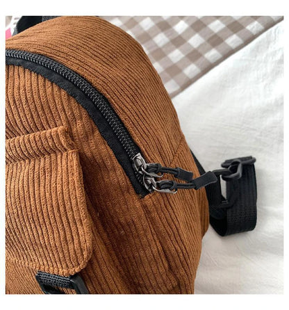 Mini Corduroy Backpack – Unisex
