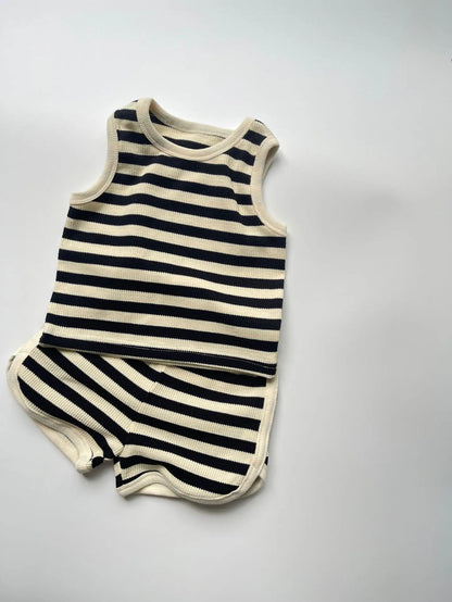 Lullaby Striped Cotton Baby Set