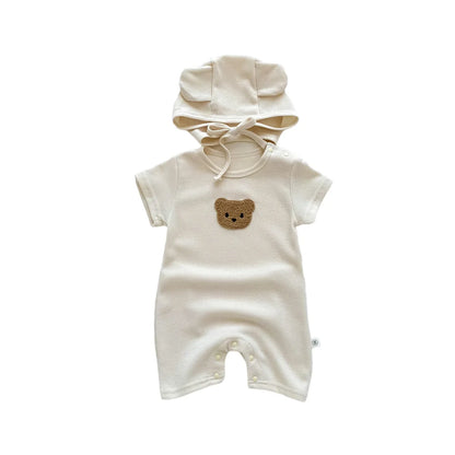 Lullaby’s Cotton Patch Bear Baby Romper