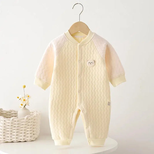 100% Cotton Romper – Unisex V-Neck
