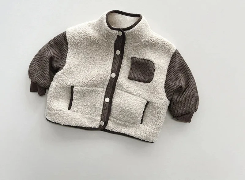 Unisex Patchwork Winter Jacket – Cozy Heavyweight Coat