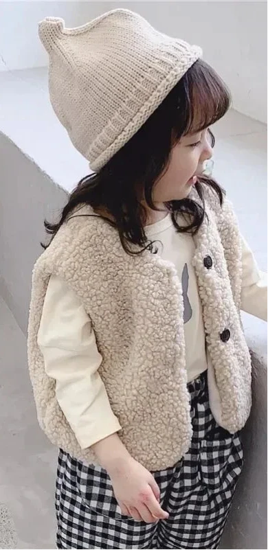 Plush Lamb Wool Vest – Autumn Collection 🍂