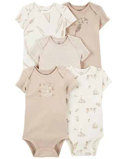 Lullaby Cotton Baby Romper – European Style  5 Pcs Set