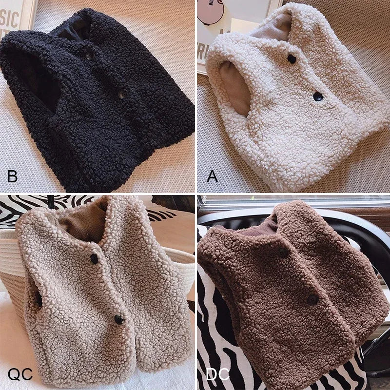 Plush Lamb Wool Vest – Autumn Collection 🍂