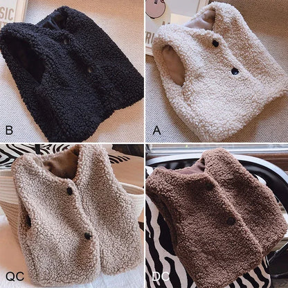 Plush Lamb Wool Vest – Autumn Collection 🍂