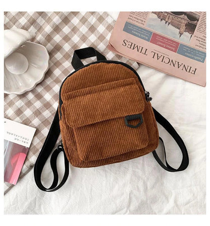 Mini Corduroy Backpack – Unisex