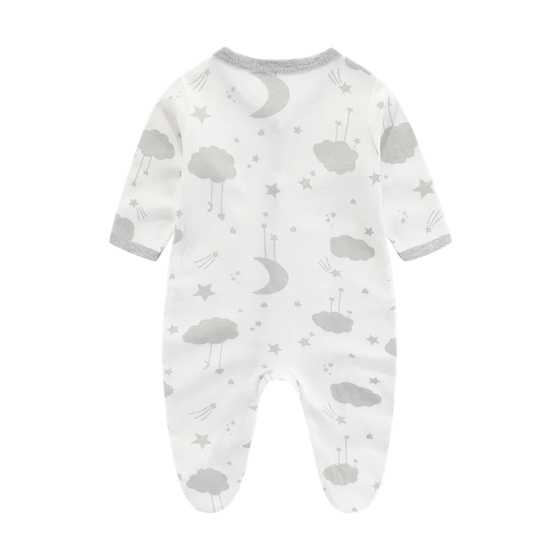 Lullaby Striped Cotton Baby Romper – Full-Sleeve Unisex Bodysuit
