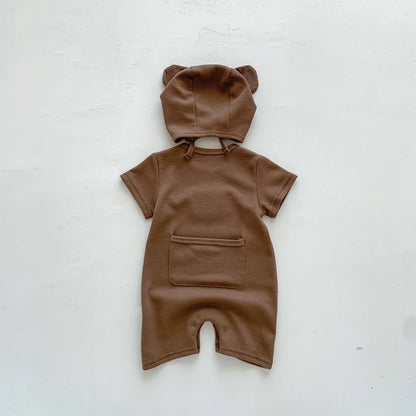 Lullaby’s Cotton Patch Bear Baby Romper