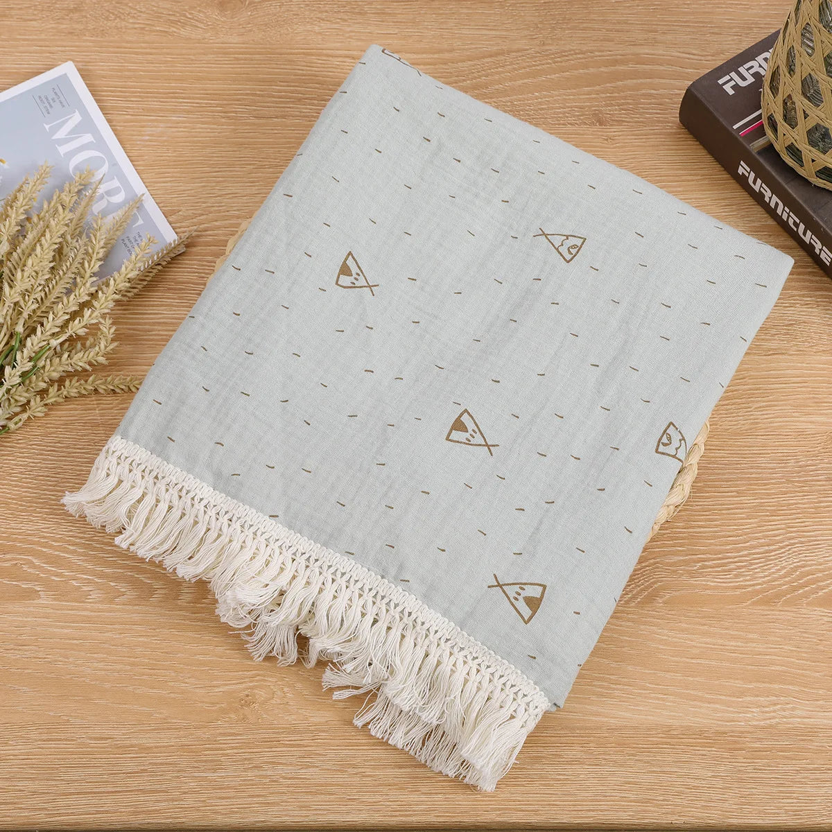 Lullaby Muslin Cotton Baby Blanket