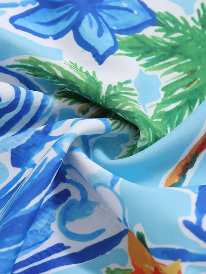 Cartoon Print Baby Boy Swimsuit – Vacation Style