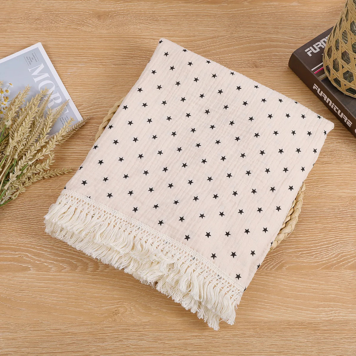 Lullaby Muslin Cotton Baby Blanket