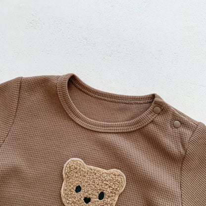 Lullaby’s Cotton Patch Bear Baby Romper