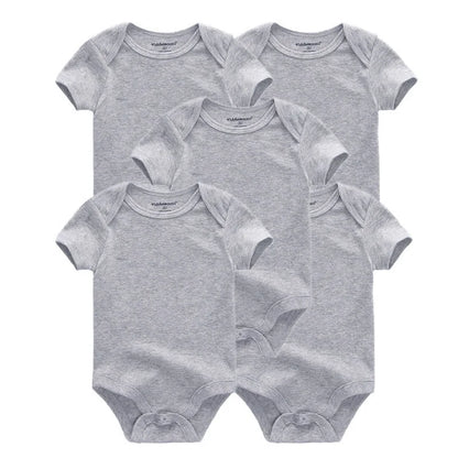 Lullaby 5-Piece Cotton Baby Bodysuit Set