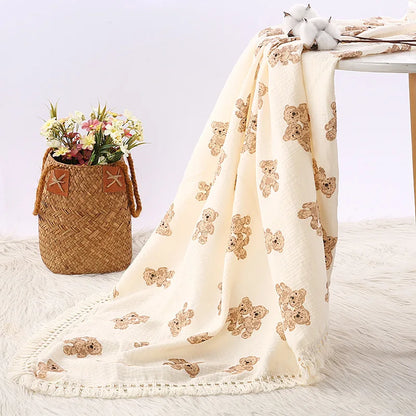 Lullaby Muslin Cotton Baby Blanket