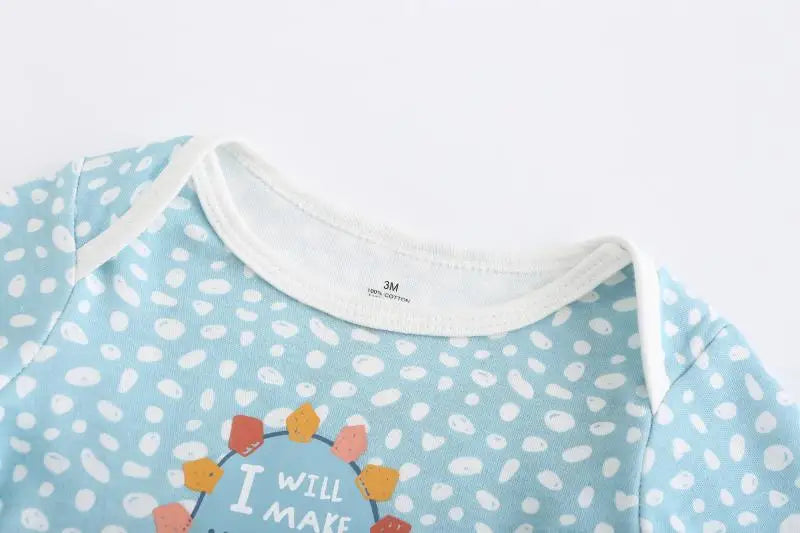 Lullaby Cotton Baby Bodysuit Pack – 3 Pcs