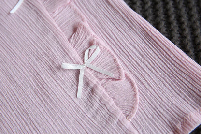 Cotton Butterfly Sleeve Baby Set - 2Pcs