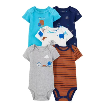 Lullaby Cotton Baby Romper – European Style  5 Pcs Set